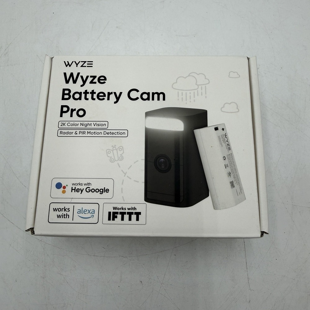 Wyze Battery Cam Pro 2k HDR Wireless Outdoor/Indoor Security Camera